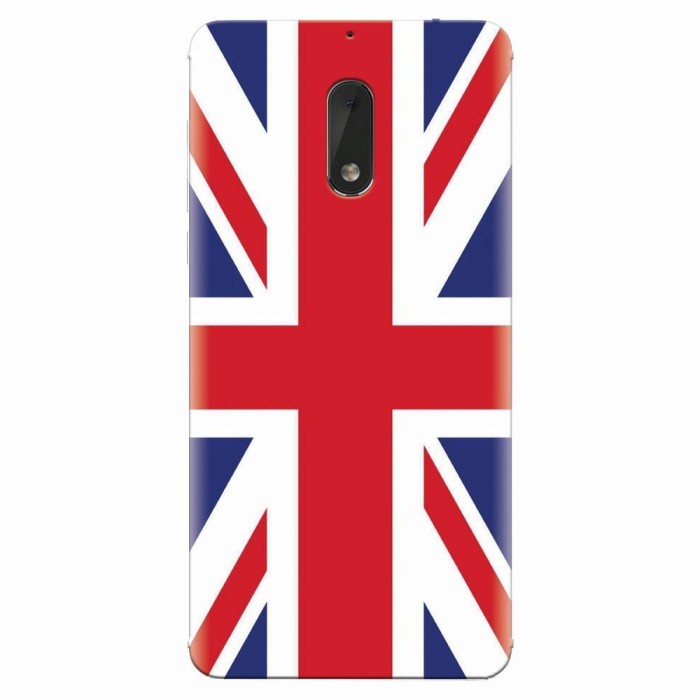 Husa silicon pentru Nokia 6, UK Flag Illustration