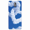 Husa silicon pentru Nokia 3.1, Heart Shaped Clouds Blue Sky