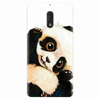 Husa silicon pentru Nokia 6, Baby Panda 002 foto