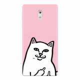 Husa silicon pentru Nokia 3, White Cat