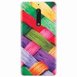 Husa silicon pentru Nokia 5, Colorful Woolen Art