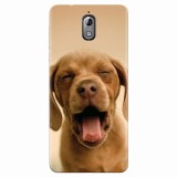 Husa silicon pentru Nokia 3.1, Cute Yawning Puppy