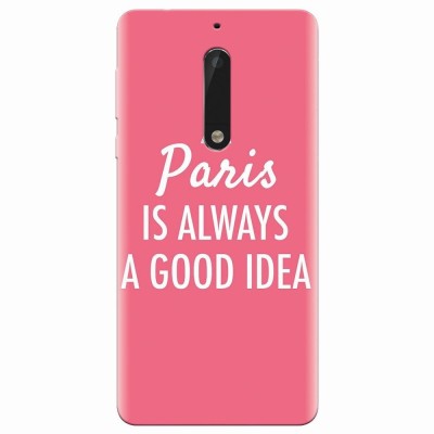 Husa silicon pentru Nokia 5, Paris Is Always A Good Idea foto