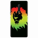 Husa silicon pentru Nokia 5, Rasta Color Lion