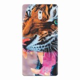 Husa silicon pentru Nokia 3, Angry Tiger Teeth Fresh