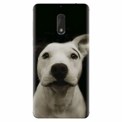 Husa silicon pentru Nokia 6, Funny Dog foto