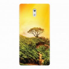 Husa silicon pentru Nokia 3, Hill Top Tree Golden Light