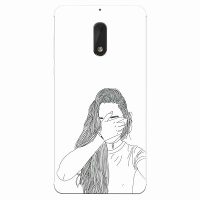 Husa silicon pentru Nokia 6, Dont Look foto