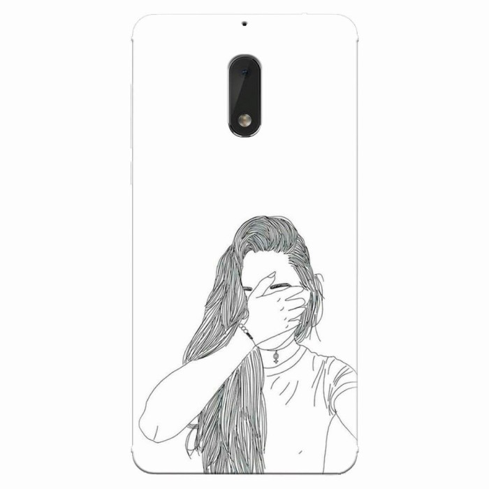 Husa silicon pentru Nokia 6, Dont Look
