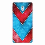 Husa silicon pentru Nokia 3, Blue And Red Abstract