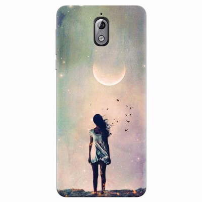 Husa silicon pentru Nokia 3.1, Alone Woman Cgi Hd K foto