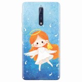 Husa silicon pentru Nokia 8, Cute Angel