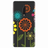 Husa silicon pentru Nokia 5, Colorful Spring Birds Flowers Vectors