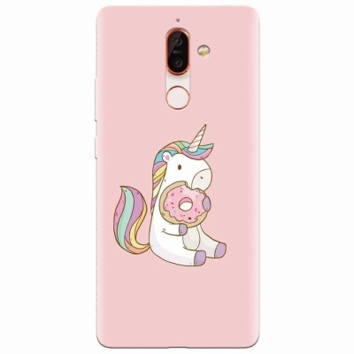 Husa silicon pentru Nokia 7 Plus, Unicorn Donuts foto