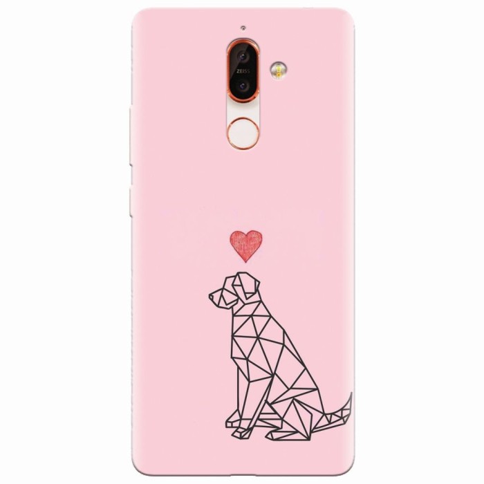 Husa silicon pentru Nokia 7 Plus, Love Dog