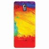 Husa silicon pentru Nokia 3.1, Colorful Dry Paint Strokes Texture