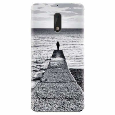 Husa silicon pentru Nokia 6, Abstract Dock Man Grey foto