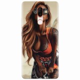 Husa silicon pentru Nokia 7 Plus, Tattoed Girl