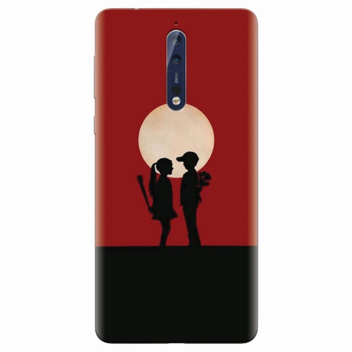 Husa silicon pentru Nokia 8, Boy Girl Love Story