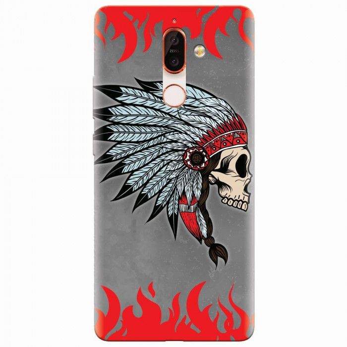 Husa silicon pentru Nokia 7 Plus, Indian Skull