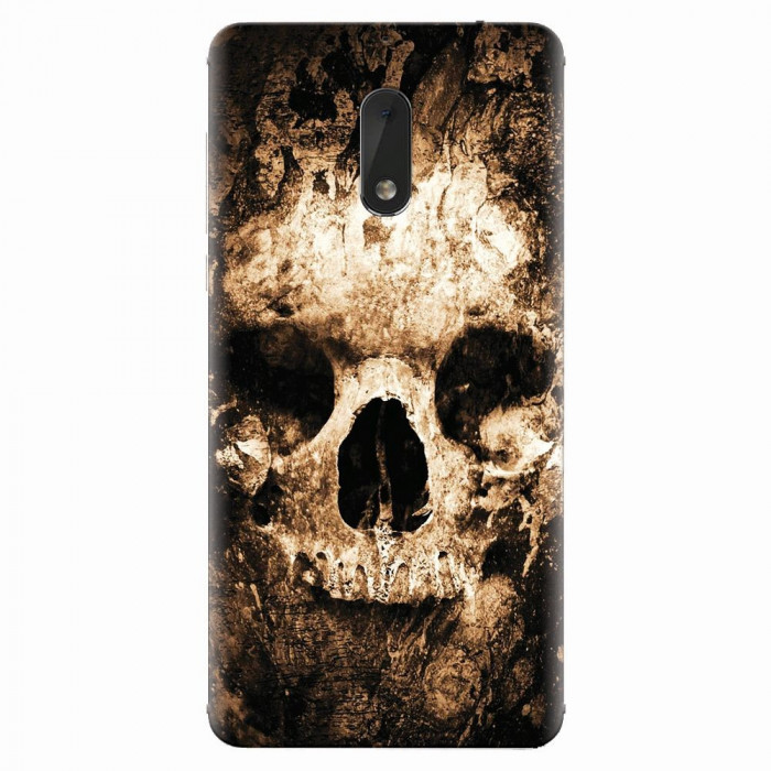 Husa silicon pentru Nokia 6, Zombie Skull