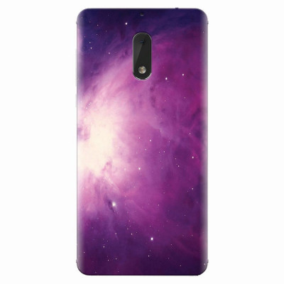 Husa silicon pentru Nokia 6, Purple Supernova Nebula Explosion foto