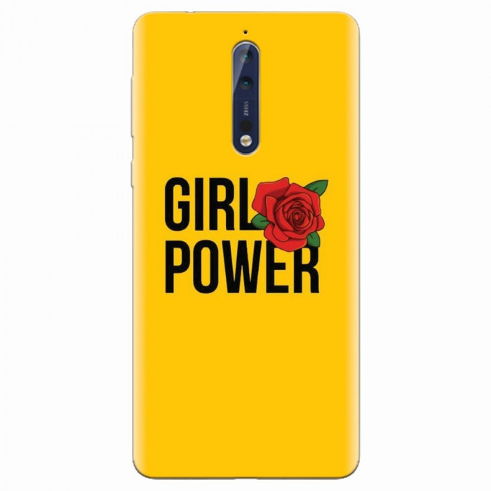 Husa silicon pentru Nokia 8, Girl Power