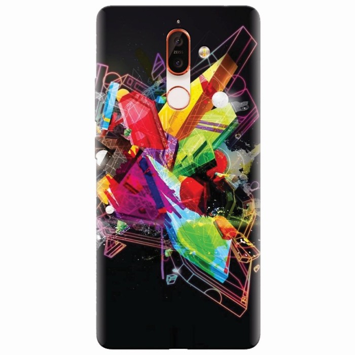 Husa silicon pentru Nokia 7 Plus, Abstract Shape