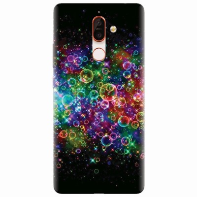 Husa silicon pentru Nokia 7 Plus, Rainbow Colored Soap Bubbles foto