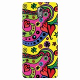 Husa silicon pentru Nokia 3.1, Heart Color