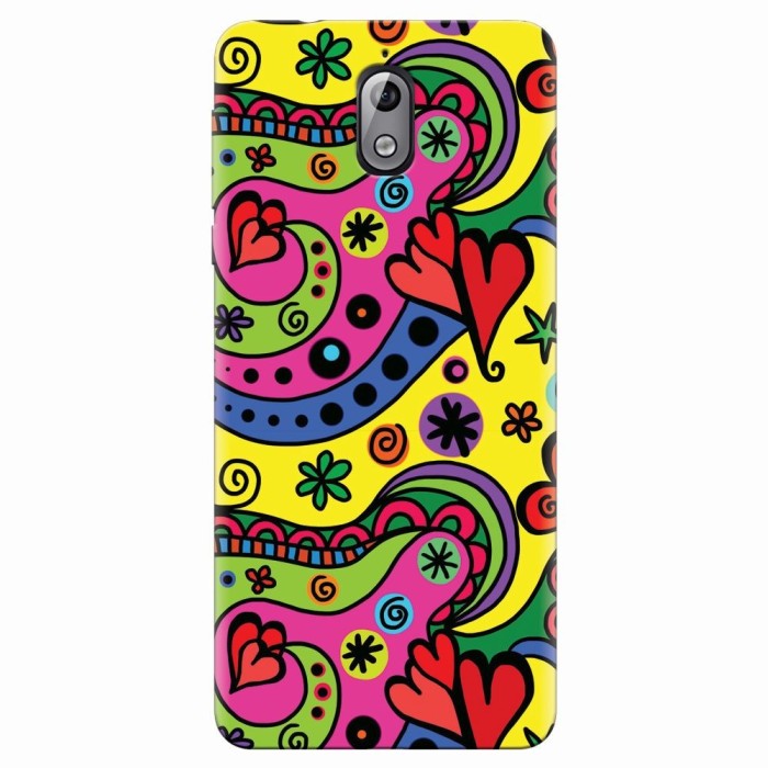 Husa silicon pentru Nokia 3.1, Heart Color