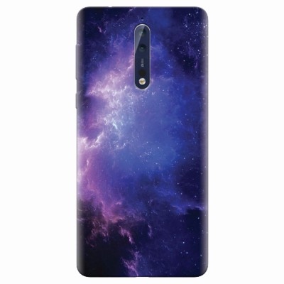 Husa silicon pentru Nokia 8, Purple Space Nebula foto