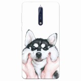 Husa silicon pentru Nokia 8, Cute Dog 1.