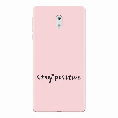 Husa silicon pentru Nokia 3, Stay Positive foto