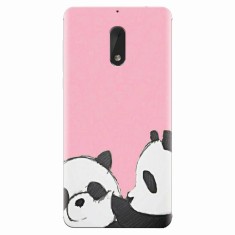 Husa silicon pentru Nokia 6, Panda foto