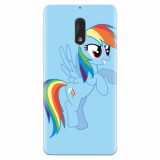 Husa silicon pentru Nokia 6, Rainbow Dash