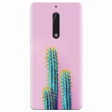 Husa silicon pentru Nokia 5, Cactus