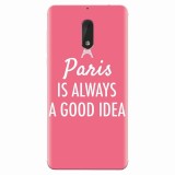Husa silicon pentru Nokia 6, Paris Is Always A Good Idea