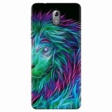 Husa silicon pentru Nokia 3.1, Abstract Lion 002