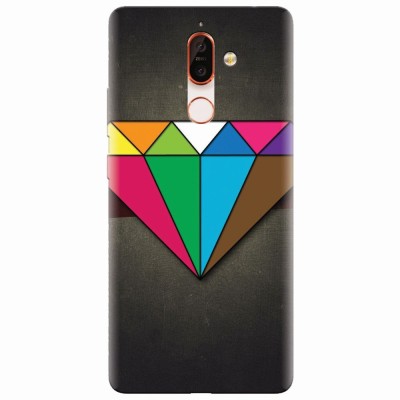Husa silicon pentru Nokia 7 Plus, Colorful Diamond foto