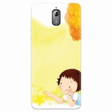 Husa silicon pentru Nokia 3.1, Child Autumn Paint Hd