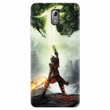 Husa silicon pentru Nokia 3.1, Green Dragon