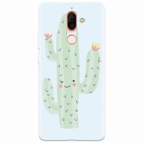 Husa silicon pentru Nokia 7 Plus, Cactus