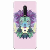 Husa silicon pentru Nokia 5, Polygon Lion