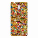 Husa silicon pentru Nokia 3, Colorful Sticker Illustrations