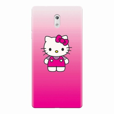 Husa silicon pentru Nokia 3, Cute Pink Catty foto