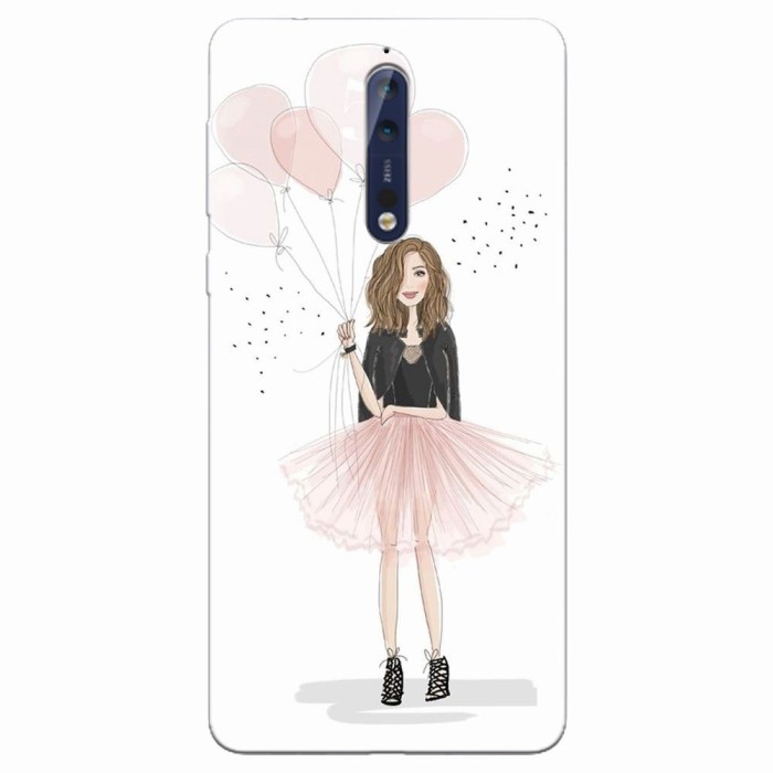 Husa silicon pentru Nokia 8, Happy Aniversary