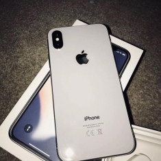 IPhone X silver 64 GB neverlocked full box NOU foto