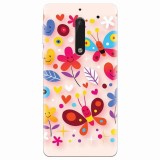 Husa silicon pentru Nokia 5, Butterfly