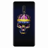 Husa silicon pentru Nokia 6, Colorfull Skull